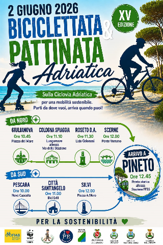 Pineto - Il 2  giugno torna la biciclettata adriatica